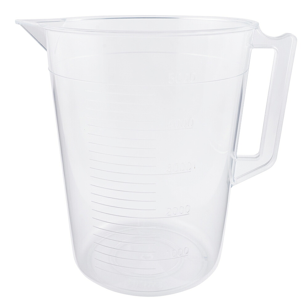 TPX手付きビーカー 5000mL 1個 3006-07