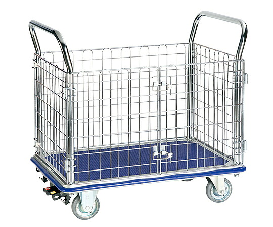 観音扉型金網台車　300kg　フットタイプ