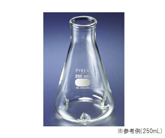 PYREXR　バッフル付三角フラスコ(リム付)　500mL