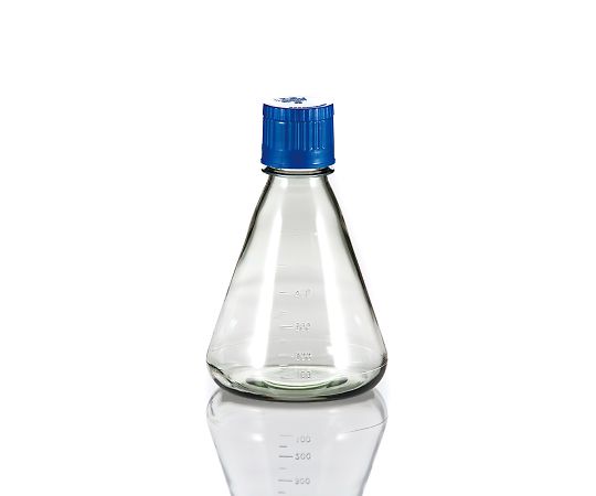 PC滅菌三角フラスコ(オートクレーブ対応) 平底タイプ 500mL 12本入|液晶保護フィルムとカバーケース卸