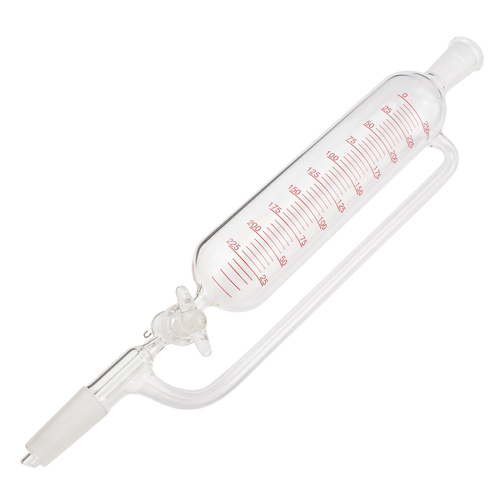 円筒分液ロート（平衡型・ガラスコック）　250mL