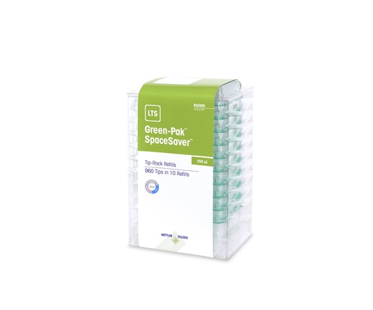 Green-Pak SpaceSaver 積み重ね式詰替チップ GPS-LTS-A-250μL-960/10 1個（96本×10段入）