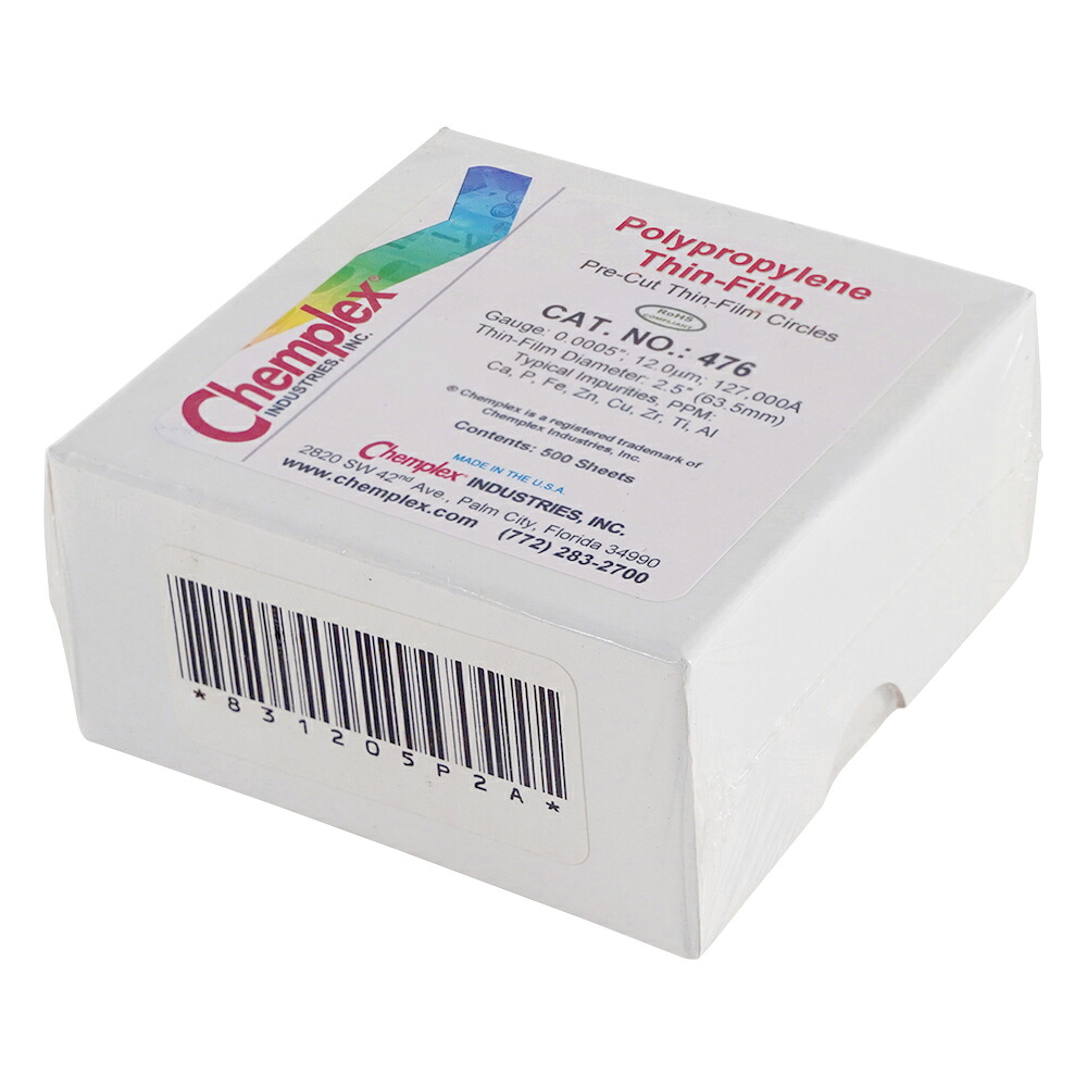 プロレンフィルム（円形カット）12μm 1箱（500枚入）