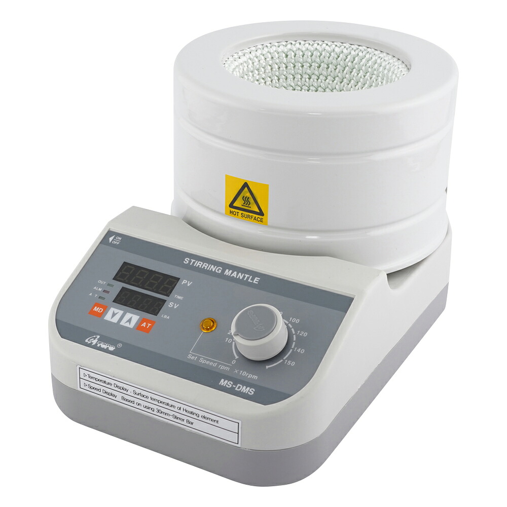 フラスコ用マントルヒータースターラー　デジタル温度調節器付き　300mL