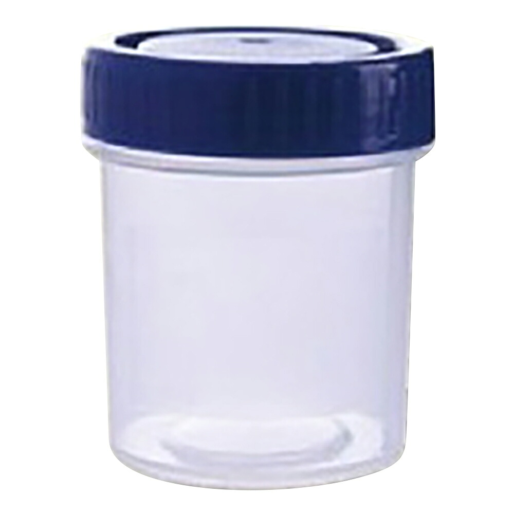 滅菌サンプル容器（個包装タイプ） 青 60mL 1箱（350個入）
