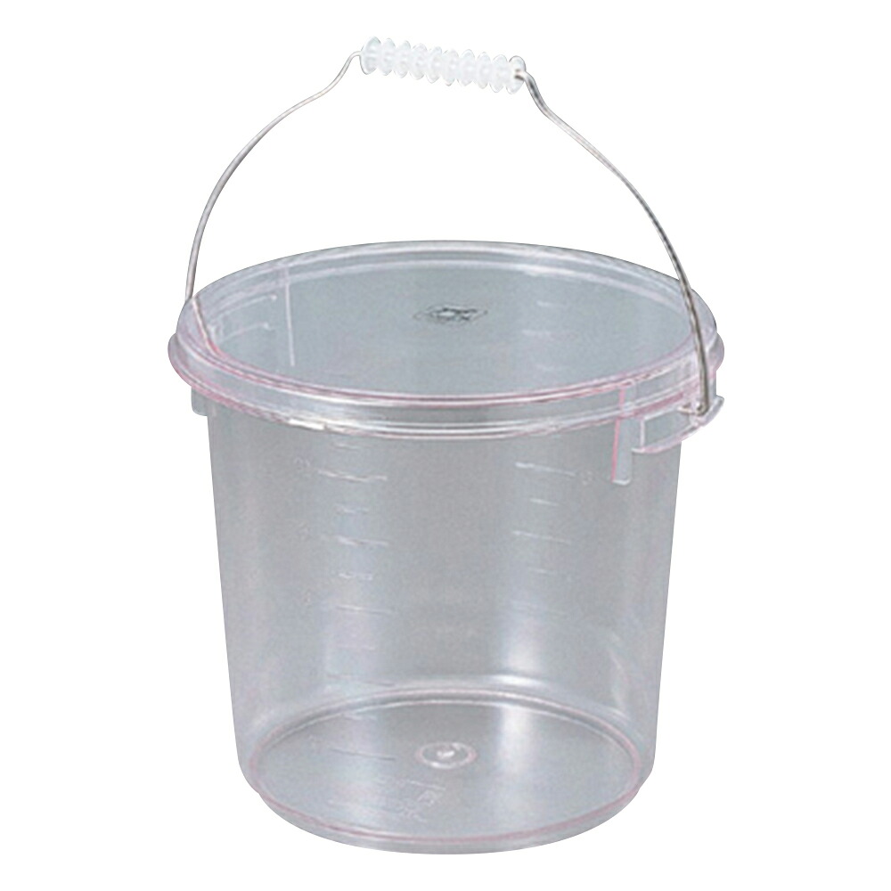 ポリカーボ蓋付バケツ　13L