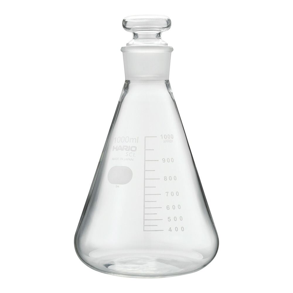 共栓三角フラスコ 1,000mL（TS38）