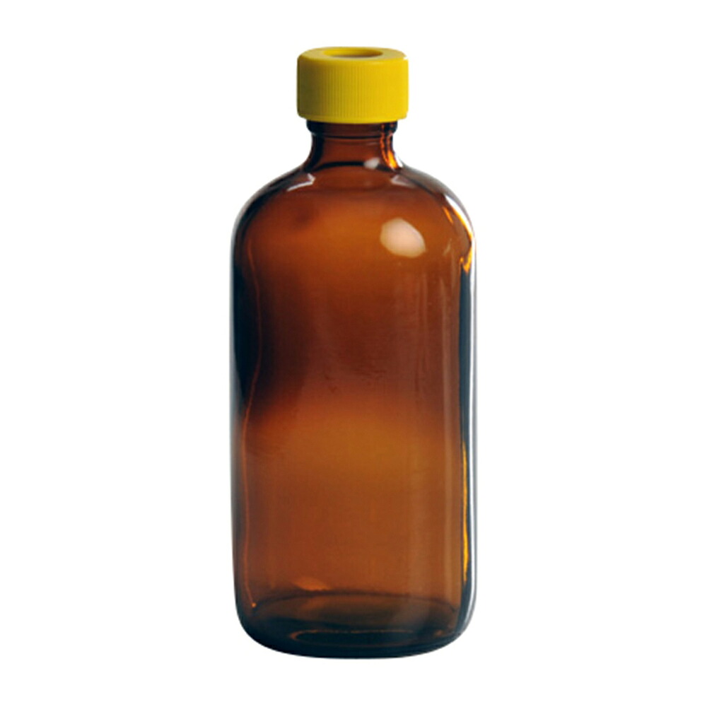 セプタム付きボトル・細口 125mL レベル2 茶 24本入