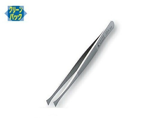 フラットピンセット（表面洗浄済）　120mm