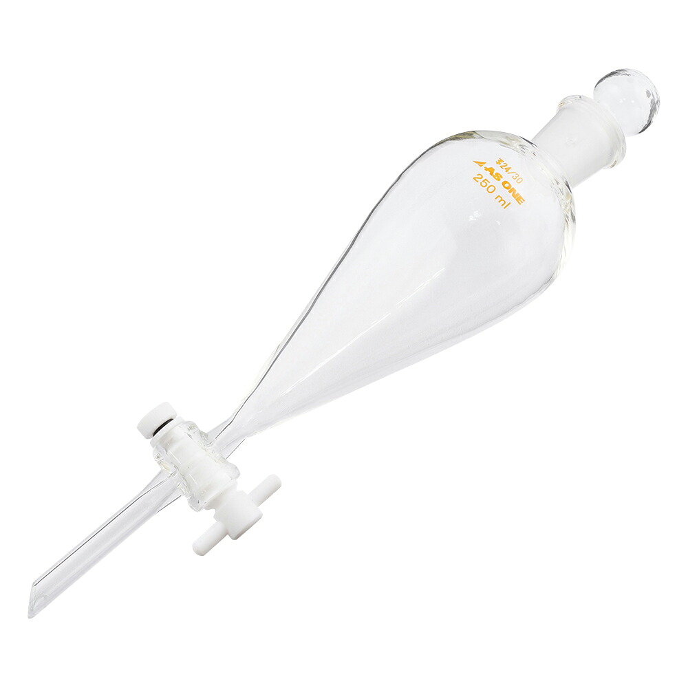 スキーブ型分液ロート　テフロン（R）プラグ付　250mL