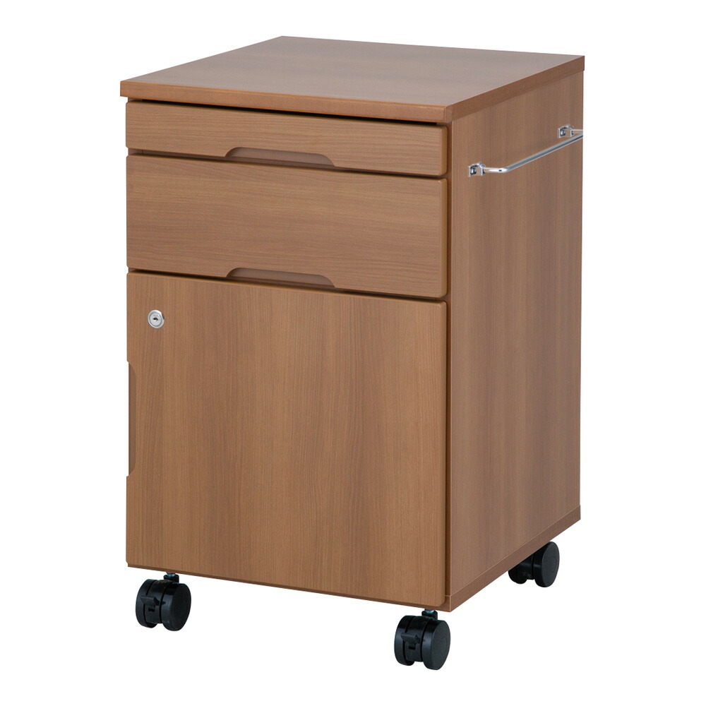 木製床頭台 ダークブラウン