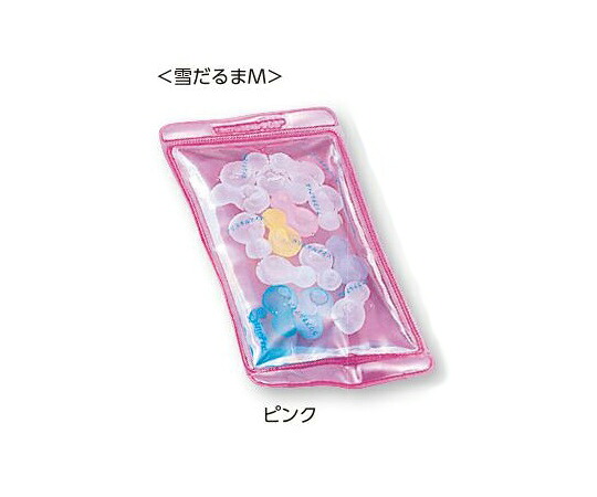 クリスタルカラーピロー (雪だるまM/ピンク)
