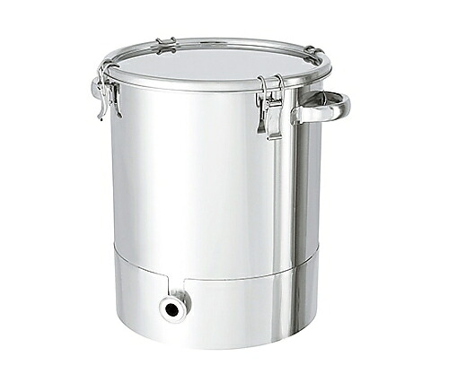 底部勾配型ステンレス密閉容器 クリップタイプ A型シリコンパッキン付 45L
