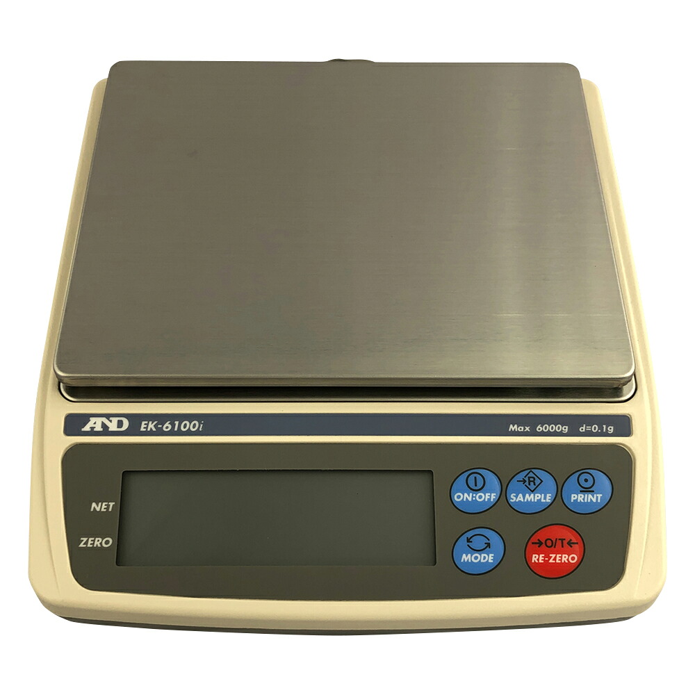 コンパクト電子天びん EK-iシリーズ ひょう量:6000g 最小表示:0.1g|液晶保護フィルムとカバーケース卸