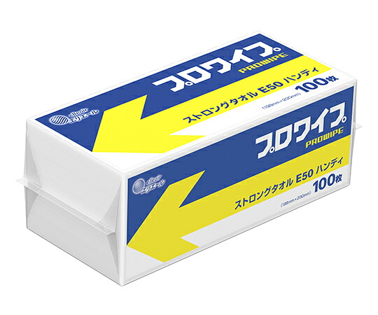 エリエール プロワイプ ストロングタオルE50 ハンディ-100 1ケース（100枚×16パック入）