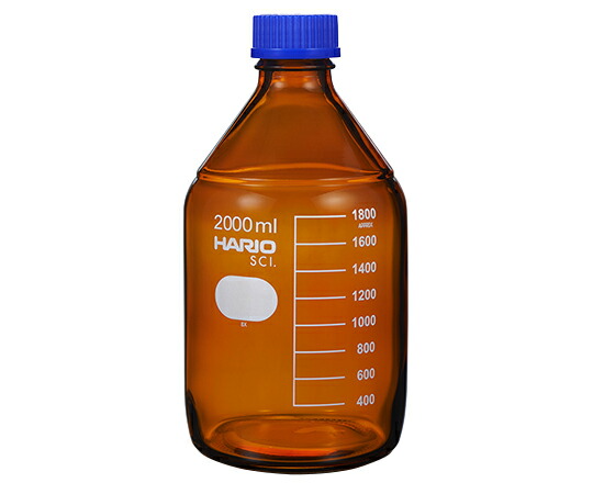 (茶)耐熱ねじ口瓶（液切リング付）　GL-45　2000mL