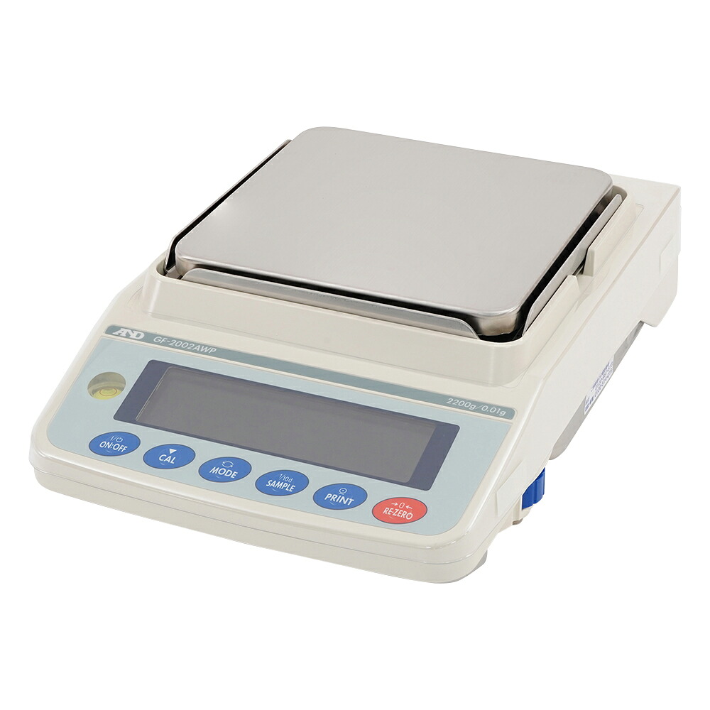 防塵・防水(IP65) ベーシック汎用天びん GF-AWPシリーズ ひょう量:2200g 最小表示:0.01g