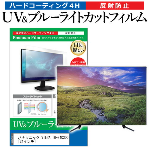 パナソニック VIERA TH-24C300 [24インチ] 機種で使える ブルーライトカット 反射防止 指紋防止 液晶TV 保護フィルム メール便送料無料 jgs bgt 互換品