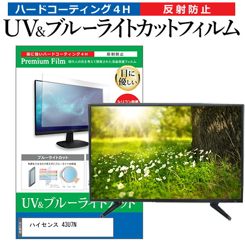 ハイセンス 43U7N [43インチ] 保護 フィルム カバー シート ブルーライトカット 反射防止 指紋防止 テレビ用 液晶保護フィルム メール便送料無料 jgs bgt 互換品