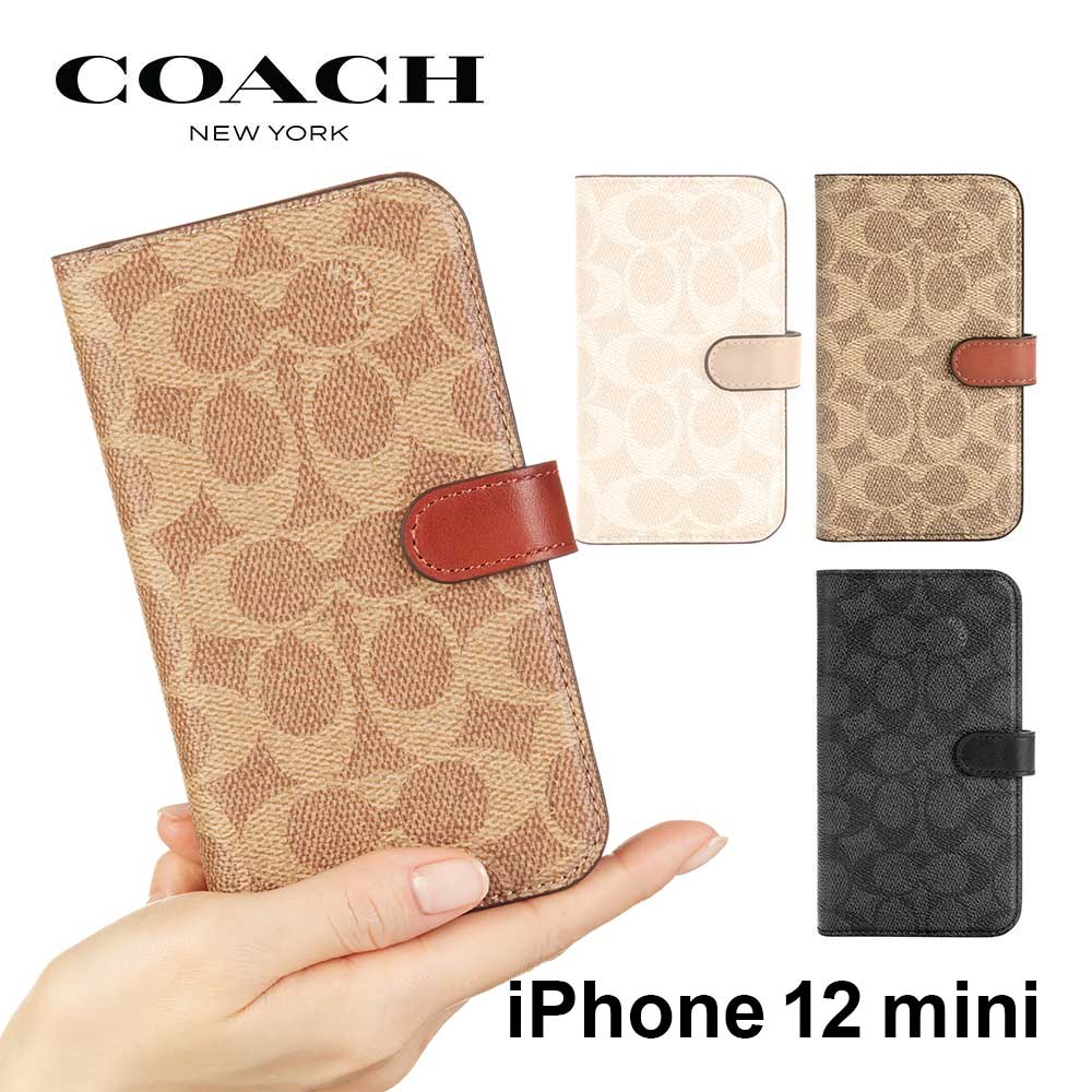 ポリカーボネイト製キッチンポット Coach iPhone12用手帳型ケース