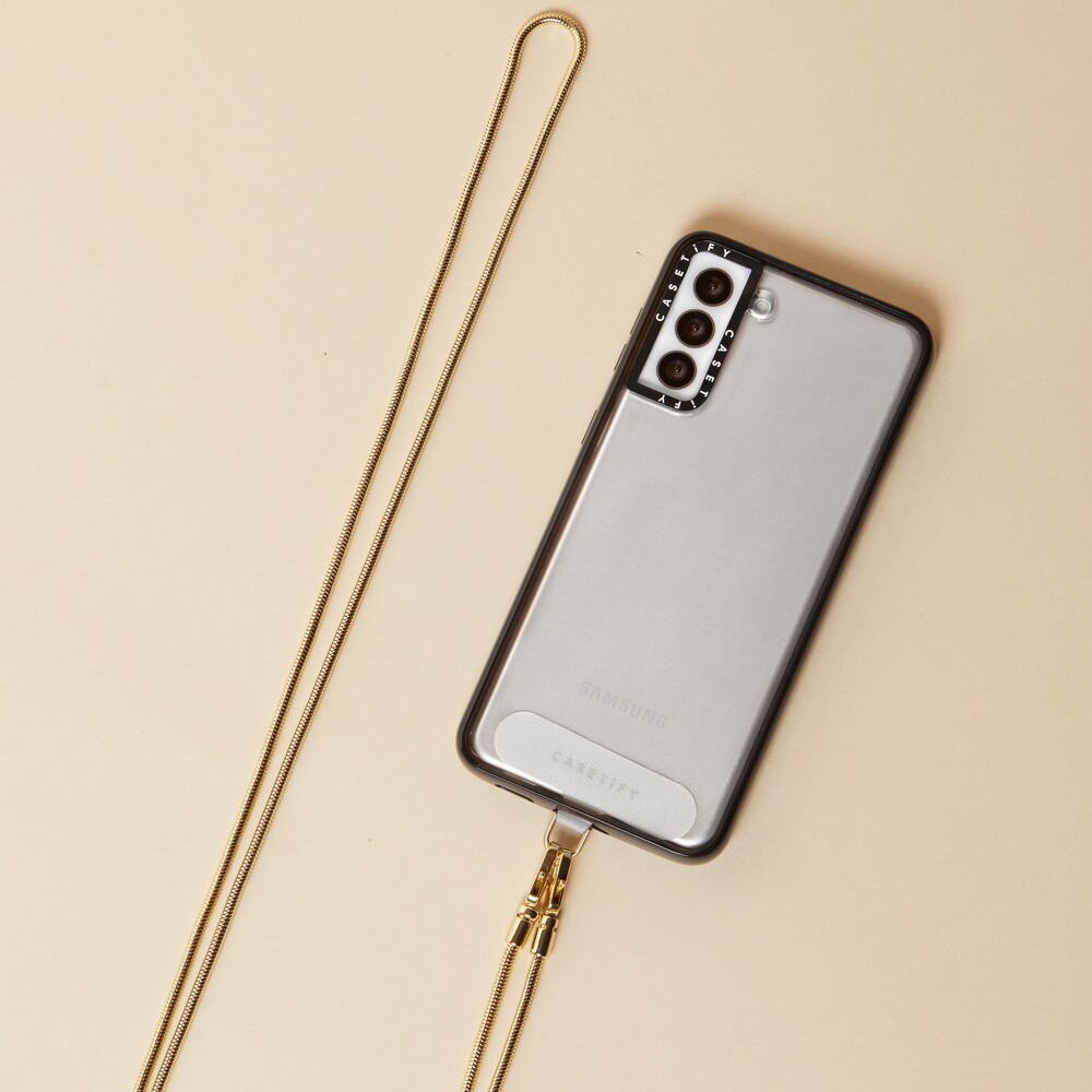 公式】 CASETiFY スマホショルダー (スネークチェーン) / メタル