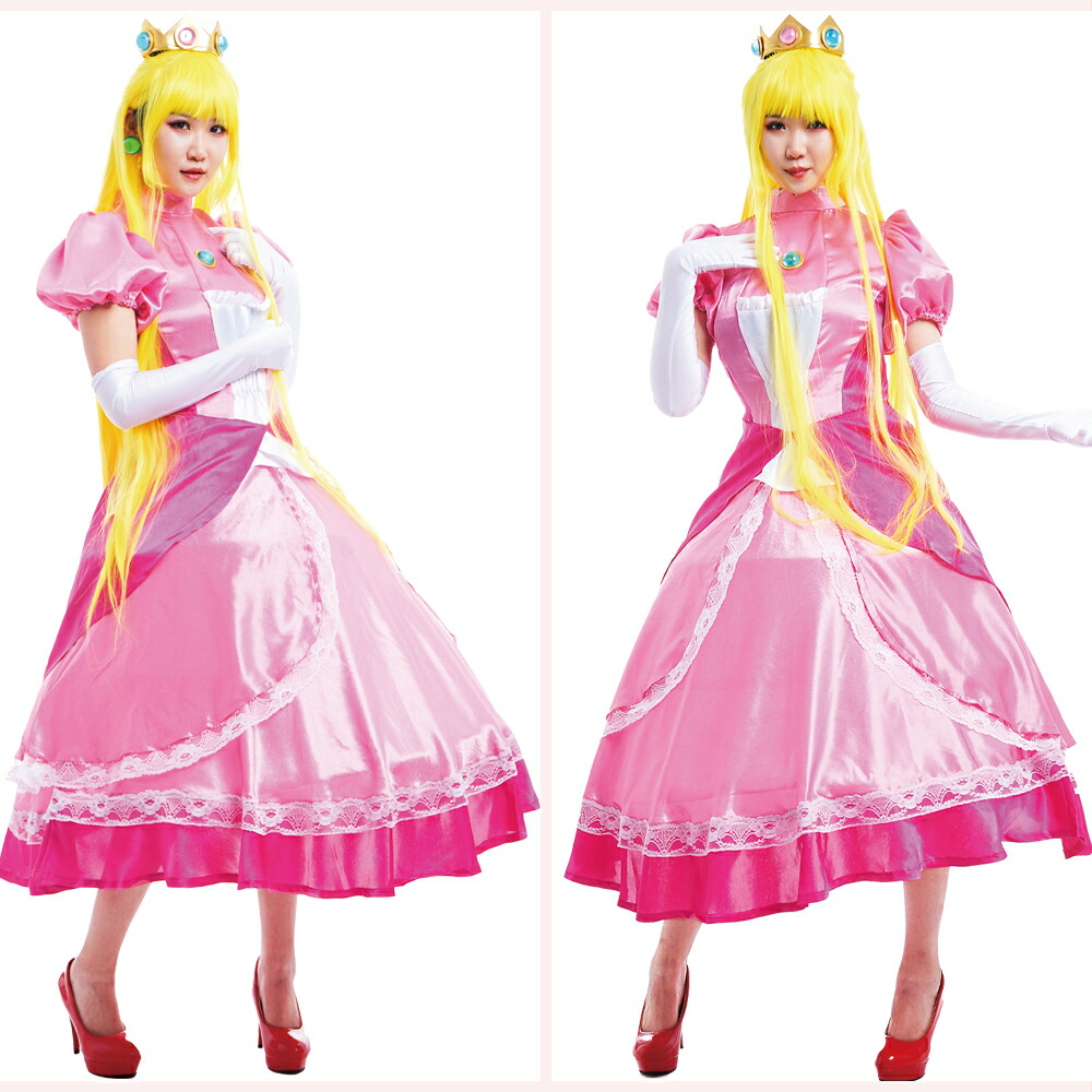 ピーチ姫 コスチューム スーパーマリオブラザーズ コスプレ衣装 9,088円