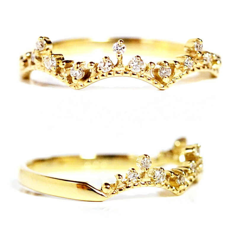 最終値下げ 楽天市場 ティアラクラッシック ダイヤモンド ピンキーリング ホワイトゴールド ピンクゴールド イエローゴールド K10wg K10pg K10yg K18 Pt900プラチナ製作 楽ギフ 包装 誕生日クリスマスプレゼント Casho コンビニ受取対応商品 Impactually Se