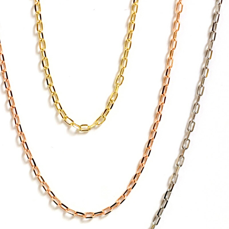 楽天市場】ネックレス チェーン 小豆 アズキ 4面カット 長さ40cm 太さ