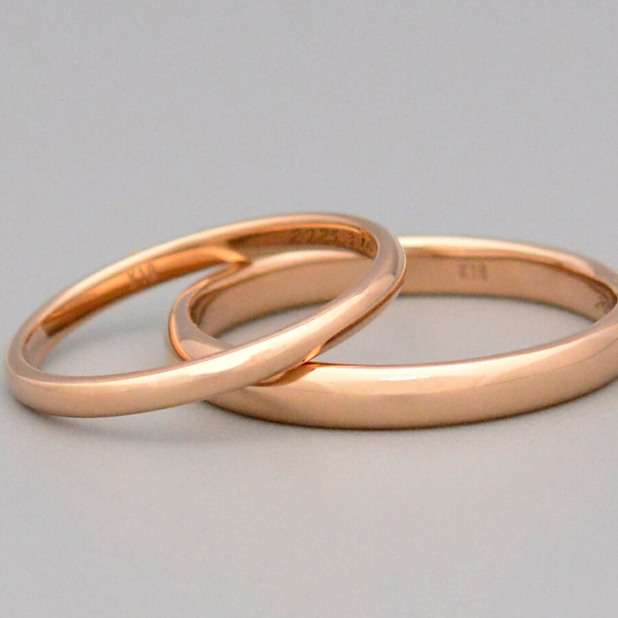 KOUMARUペアリング K18PGピンクゴールドマリッジリング結婚指輪