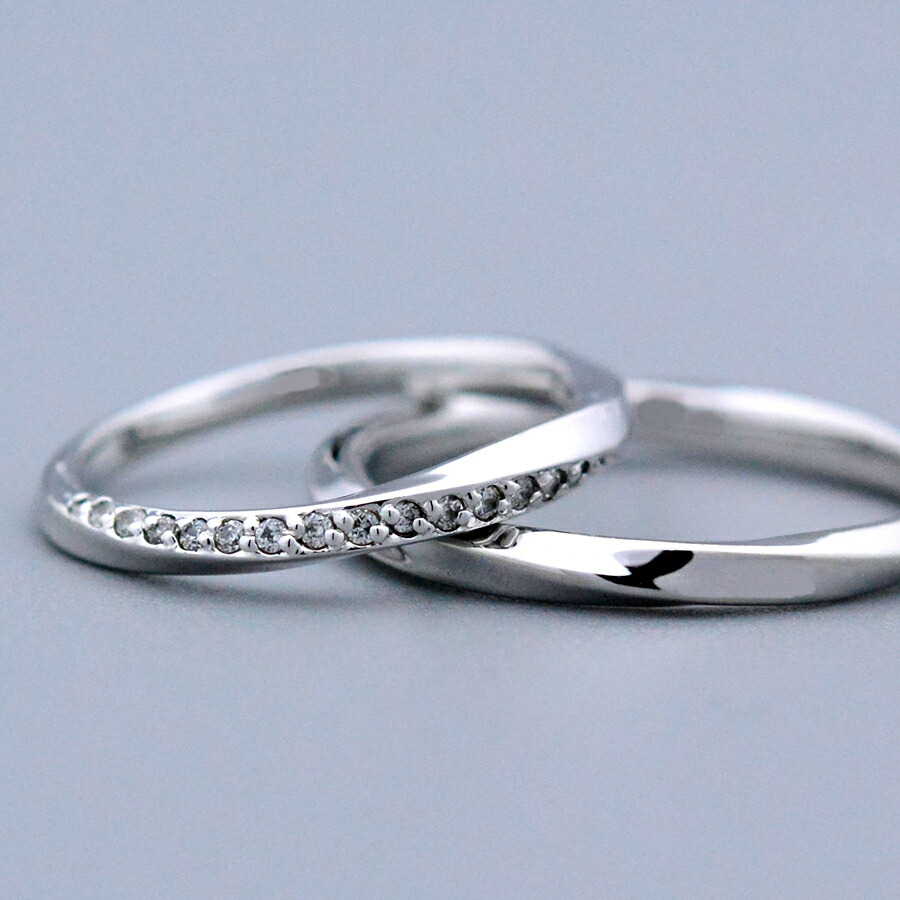 メビウスツイストペアリングpt950ハードプラチナ マリッジリング結婚指輪 2本製作|CASHO