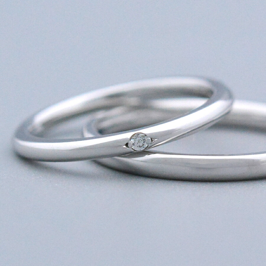 ハードプラチナペアリング2本製作pt950マリッジリング結婚指輪｜CASHO