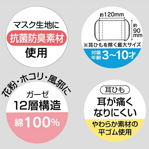 楽天市場 スケーター 子供用 ガーゼマスク ３枚入り I M Doraemon ひみつ道具 夏用 マスク 花粉 花粉症 ほこり対策 風邪 咳 予防 衛生 こども用マスク キャラクター I M Doraemon アイムドラえもん ドラえもん スケーター公式ショップ