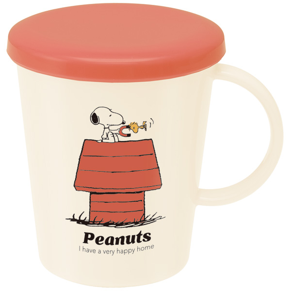 楽天市場 P10倍 4日 00 スケーター ふた付きコップ 260ml Peanuts レトロシリ ズ 日本製 カップ フタ付き 蓋付き 取っ手付き 飲み物 おうち 学校 職場 キャラクター かわいい スヌーピー Snoopy ピーナッツ スケーター公式ショップ