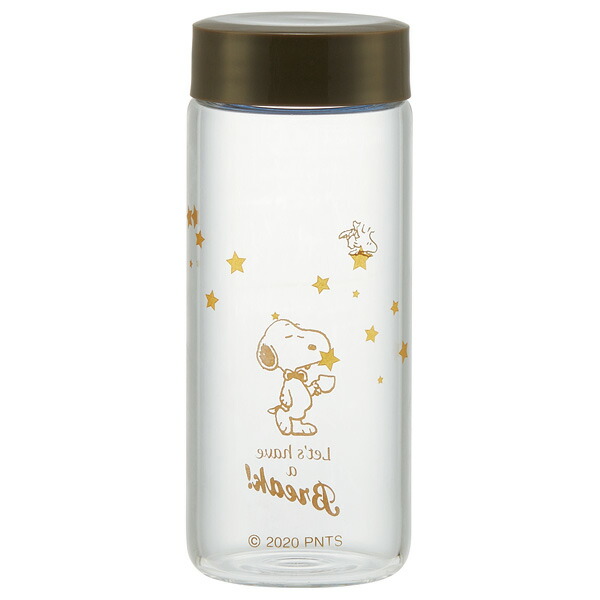 楽天市場 P10倍 4日 00 11日01 59 ガラス製マグボトル 250ml ｓｎｏｏｐｙ 水筒 ボトル 直飲み 耐熱 食洗機対応 ミニ プチ コンパクト 小容量 小さい かわいい 可愛い 外出 就寝 スヌーピー スケーター公式ショップ