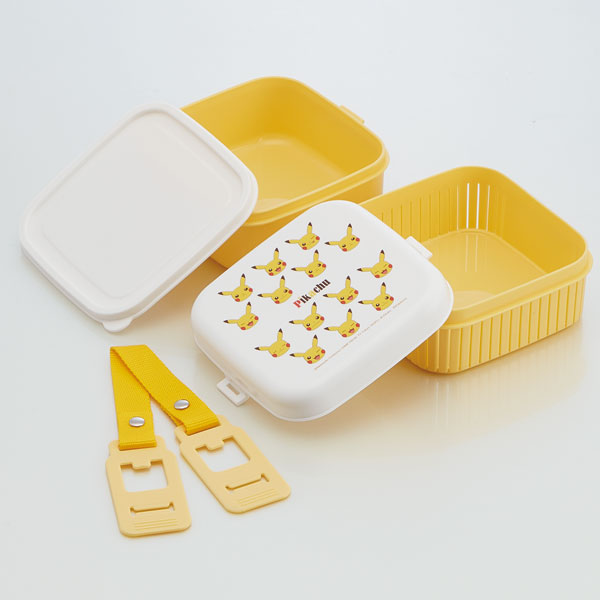 楽天市場 スケーター ２段ピクニックランチボックス 総容量 1250ml ピカチュウ ランチボックス ランチケース お弁当箱 運動会 行楽 お花見 ピクニック アウトドア おでかけ キャラクター ポケットモンスター ポケモン スケーター公式ショップ