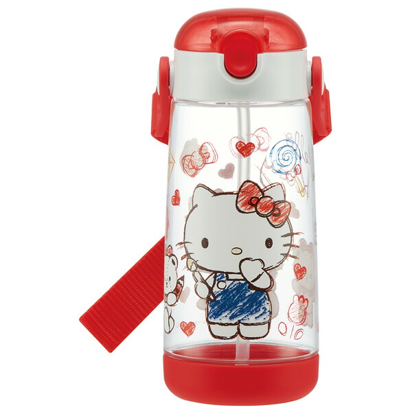レア　　ハローキティの動く水筒 ハローキティ 2WAYステンレスボトル 470ml 659669 サンリオ 遠足
