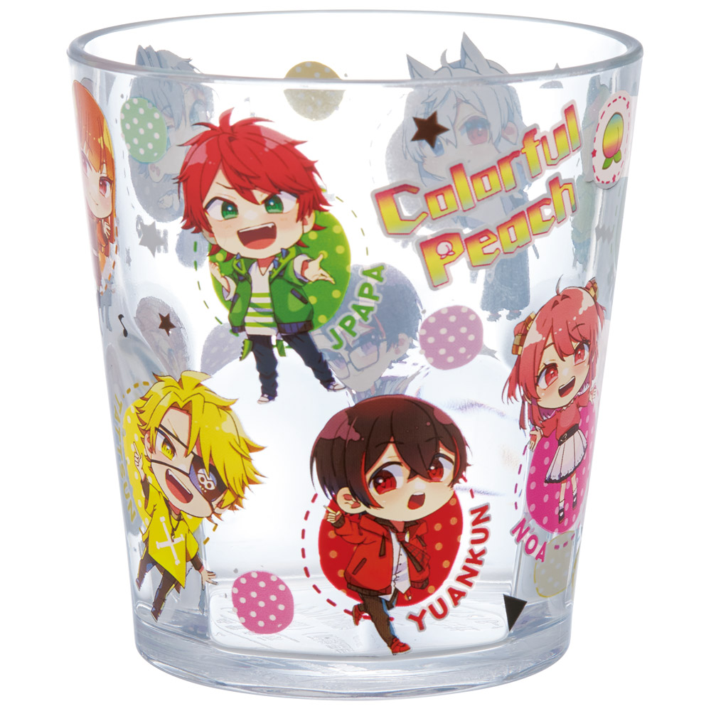 [〜8月11日まで P20倍]アクリル コップ 割れない 280ml プラスチック 子供 子ども キッズ キャラクター skater スケーター KSA4 カラフルピーチ 25年 からふるピーチ 女の子 男の子【アクリルコップ 洗面所 食器 タンブラー 透明 クリア】画像