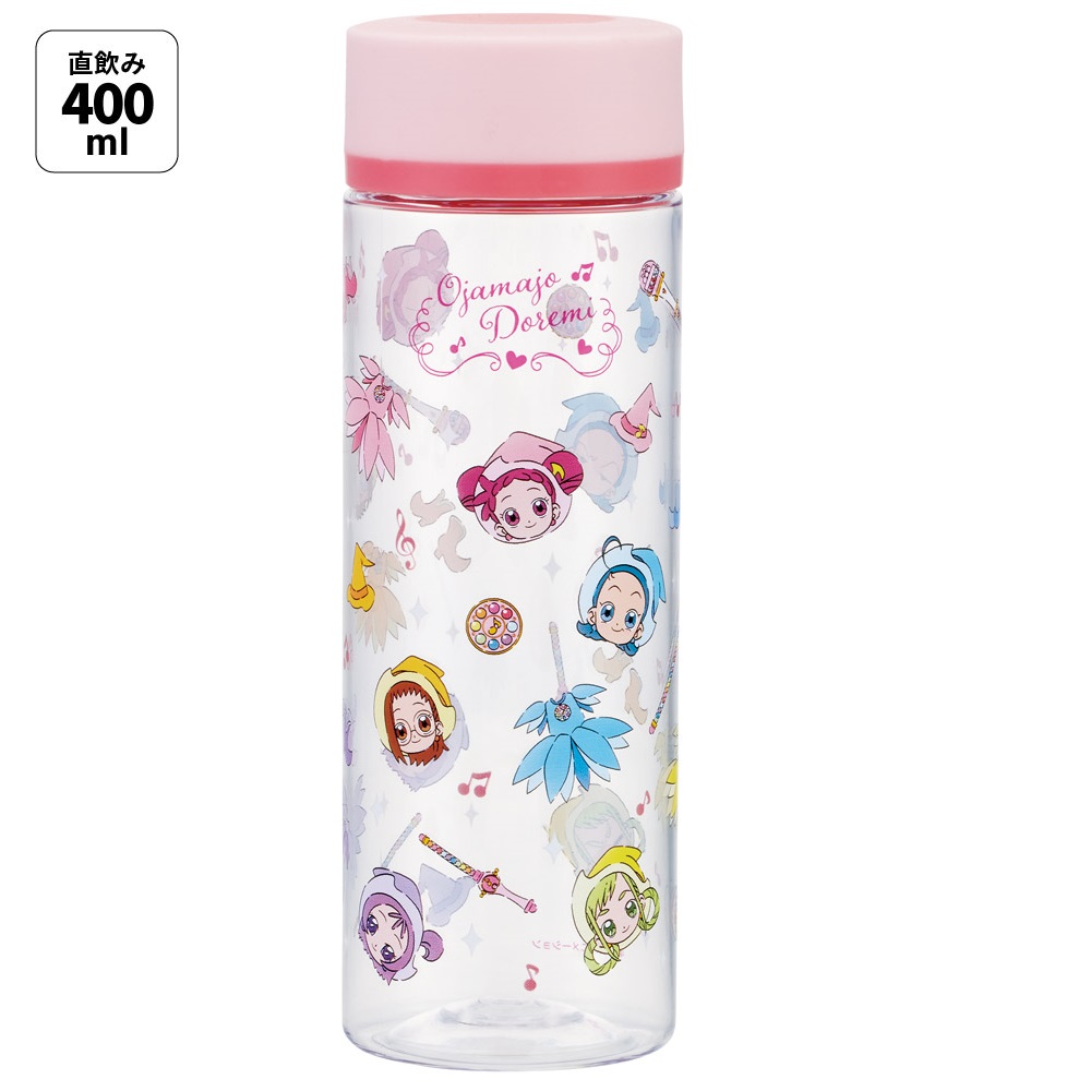 [〜8月11日まで P20倍]水筒 ミニ サイズ プラスチック 400ml 大人 直飲み ウォーターボトル かわいい skater スケーター PDC4 おジャ魔女どれみ グッズ どれみちゃん【軽量 キッズ おしゃれ クリア マイボトル クリアボトル 洗いやすい】画像