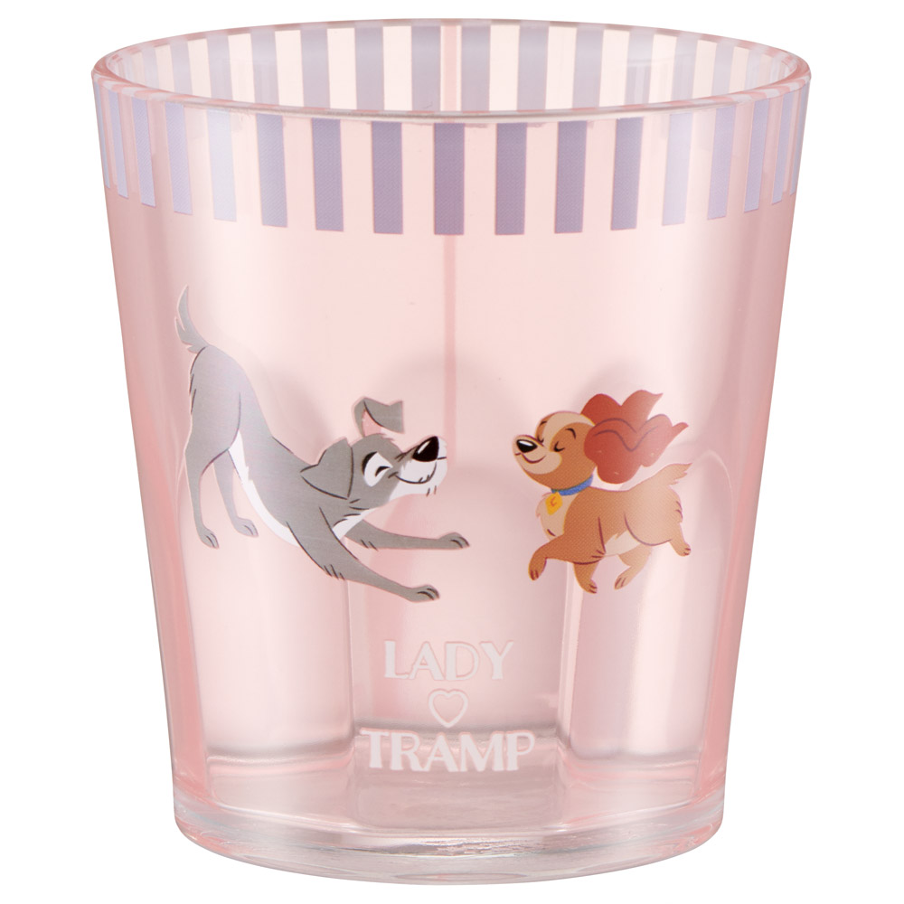 [1月16日〜2月20日 P20倍]アクリル コップ 割れにくい 280ml プラスチック 子供 子ども キッズ キャラクター skater スケーター KSA4 レディ＆トランプ わんわん物語 ディズニー【アクリルコップ 洗面所 食器 タンブラー 透明 クリア】画像