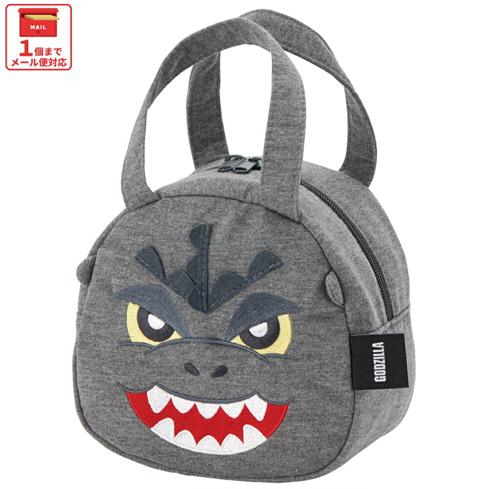 [1月16日〜2月20日 P20倍]# ランチバッグ キッズ お弁当かばん ミニトート かわいい おしゃれ skater スケーター KNBD1 ゴジラ Godzilla グッズ【ミニバッグ キャラクター ダイカットポーチ バッグ】画像