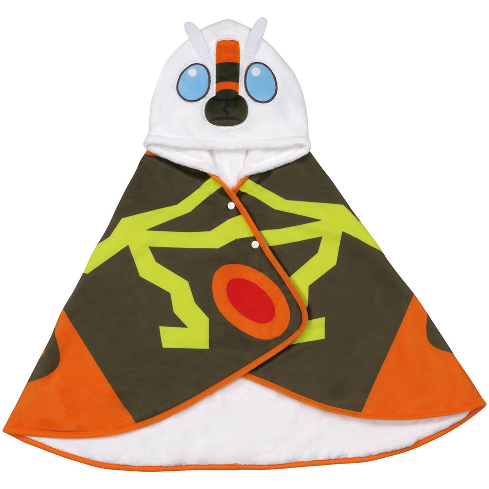 [1月16日〜2月20日 P15倍]フード 付き バスポンチョ ベビー 出産祝い バスタオル 吸水 速乾 キッズ skater スケーター BPO1 タオル モスラ ゴジラ Godzilla グッズ【赤ちゃん こども 子ども 子供 マイクロファイバー 小さめ ギフト】画像