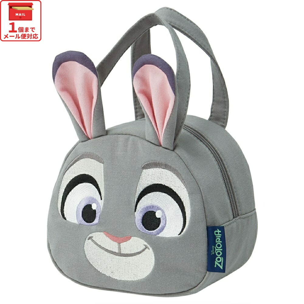 [3月3日〜3月15日 P20倍]# ランチバッグ キッズ お弁当かばん ミニトート かわいい おしゃれ skater スケーター KNBD1 ズートピア ジュディ ディズニー Disney【ミニバッグ キャラクター ダイカットポーチ バッグ】画像