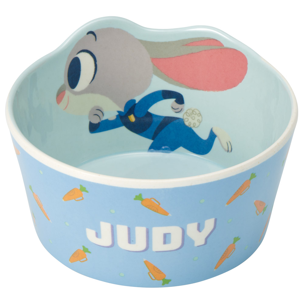 [3月3日〜3月15日 P20倍]スケーター メラミン ボウル メラミン食器 子供 食器 器 子ども食器 キャラクター かわいい skater MBL6D ズートピア ジュディ ディズニー Disney【ダイカット サラダ 朝食 シリアル コーンフレーク ボウル】画像