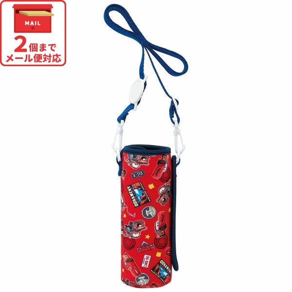 [1月16日〜2月20日 P10倍]ウエット生地ボトルカバー カーズ //ウェット 水筒 ペットボトル ペットボトルカバー ペットボトルホルダー ステンレスボトル 防止 保護 【持ち運び かわいい キャラクター ディズニー Disney Cars マックイーン// スケーター】画像