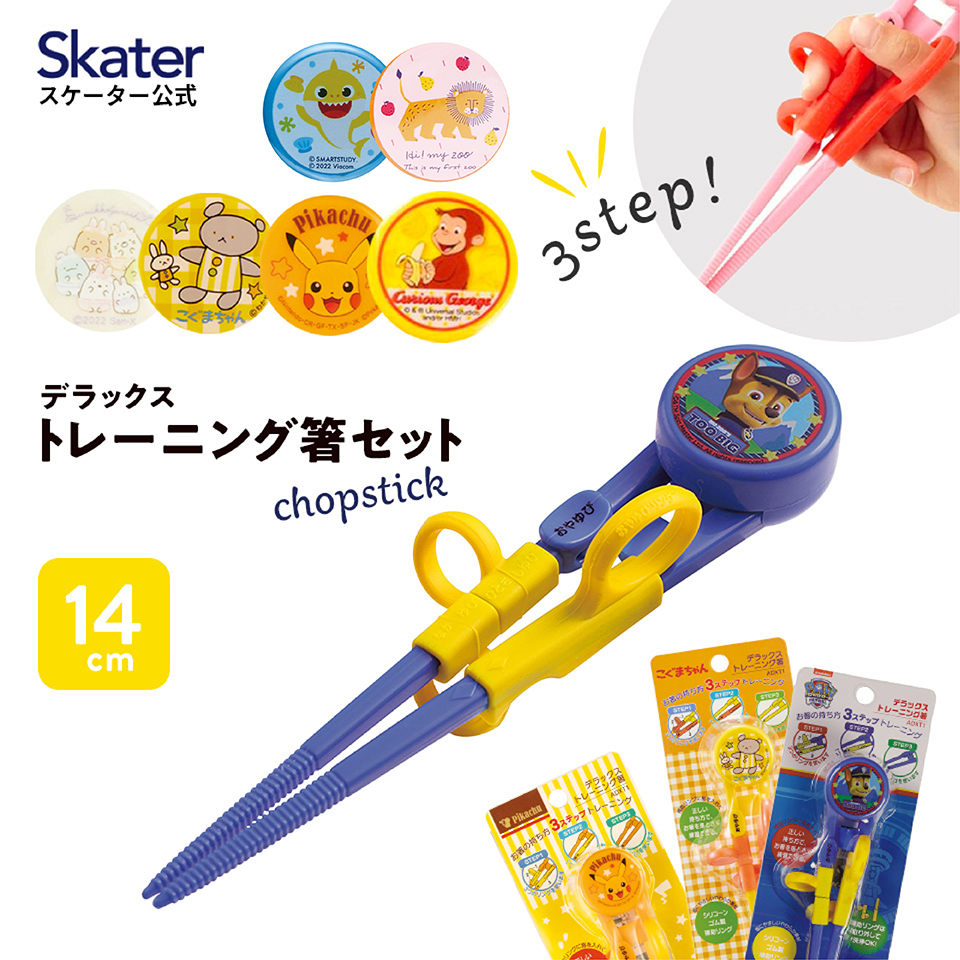 高級品 16.5cm Skater 可愛い スケーター キャラクター トレーニング箸 ベビー かわいい 子供用 柄 ディノ