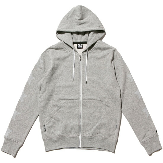 Nine Rulers NINE RULAZ LINExSTARTER Black Label Zip Up Hoodie Hoodies Hoody Starter Gray