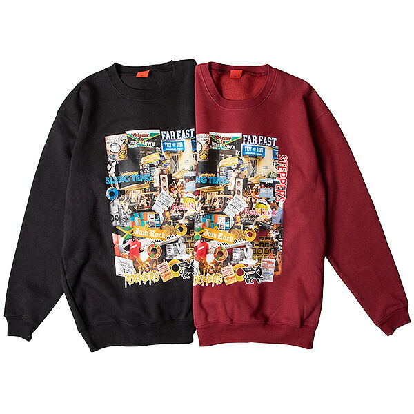 ナインルーラーズ トレーナー 送料無料 Nine Rulaz Line Reggae Collage Crew Neck 乗務員喉頸 汗水 後ろ側起毛 Nrl メンズ レディース 町すじ レゲエ ダンスホール Reggae コラージュ スマート 進物 M Xxl 全2カラー Nraw21 009 Loadedcafe Com