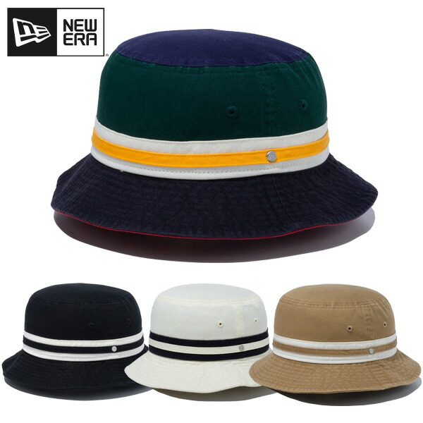 【楽天市場】ニューエラ ハット NEW ERA バケット01 Striped Band Bucket バケットハット メンズ レディース バケ