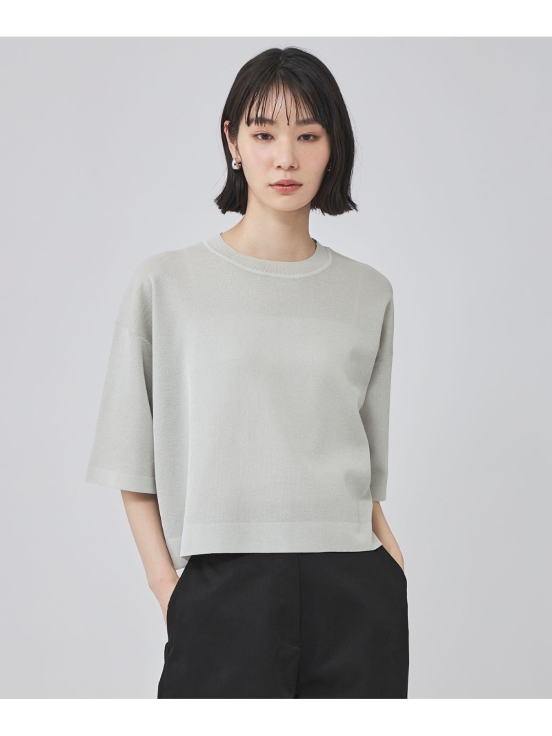 ニットT CAST: キャスト コロン トップス ニット グレー ピンク ホワイト ブラック【送料無料】[ Fashion]