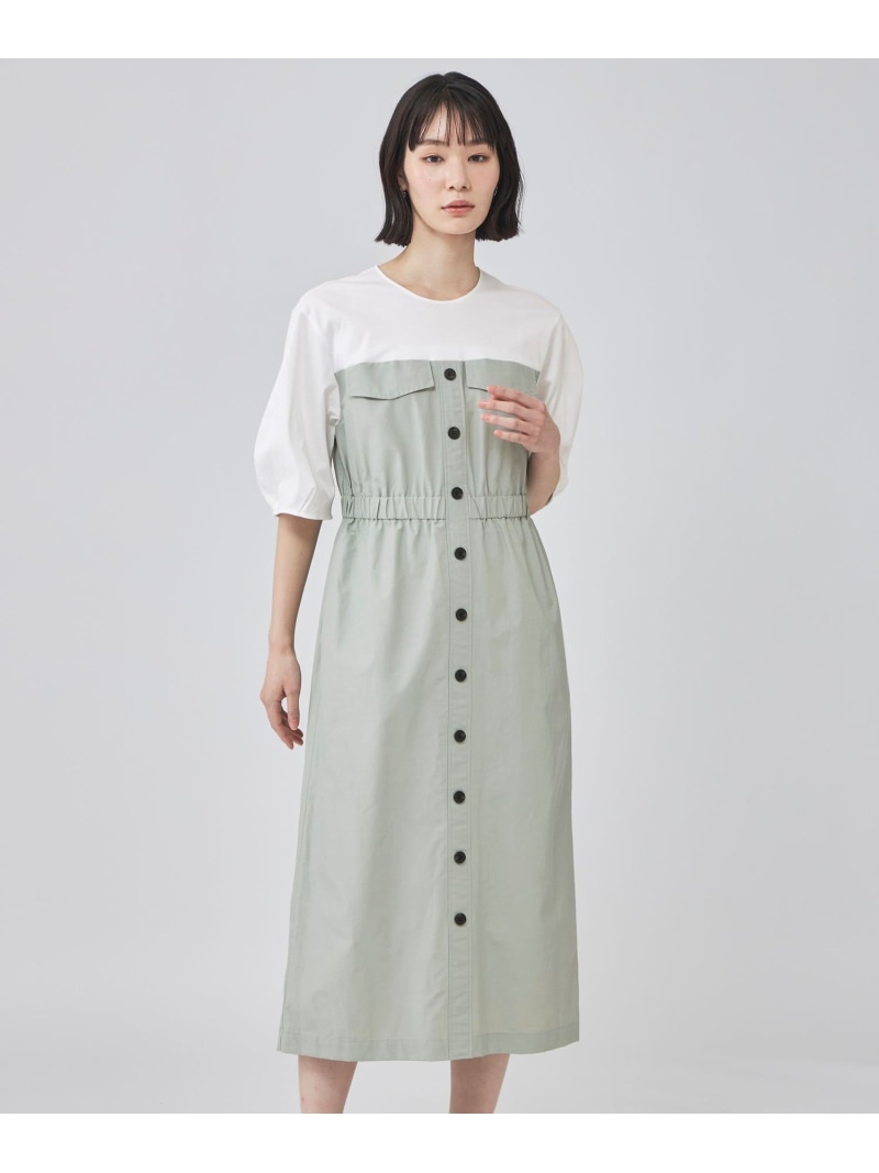 【SALE／39%OFF】ビスチェコンビワンピース CAST: キャスト コロン ワンピース・ドレス ワンピース ブラック グリーン【RBA_E】【送料無料】[ Fashion]｜CAST：